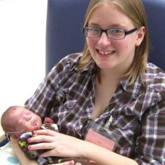 Sherri Davis with her baby boy, Jackson