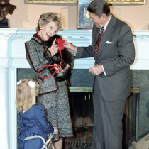 March of Dimes Ronald Regan, wife and child