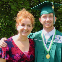 Charlotte Grosskoph with her graduate