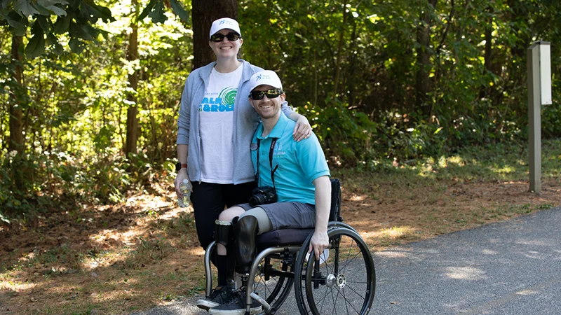 two people posing for a photo
